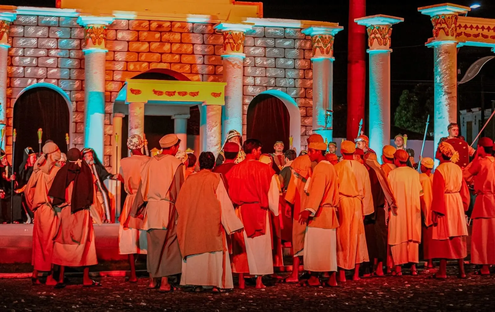 Trecho do espetáculo A Paixão de Cristo de Pacatuba.