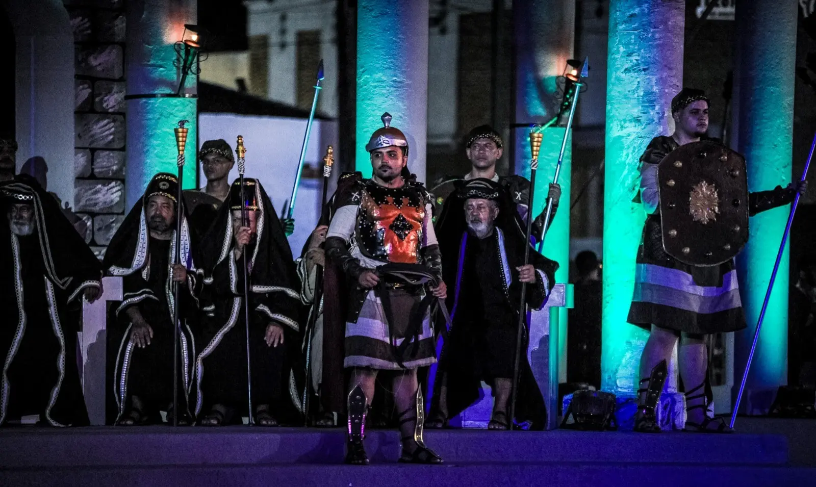 Cena do espetáculo A Paixão de Cristo.