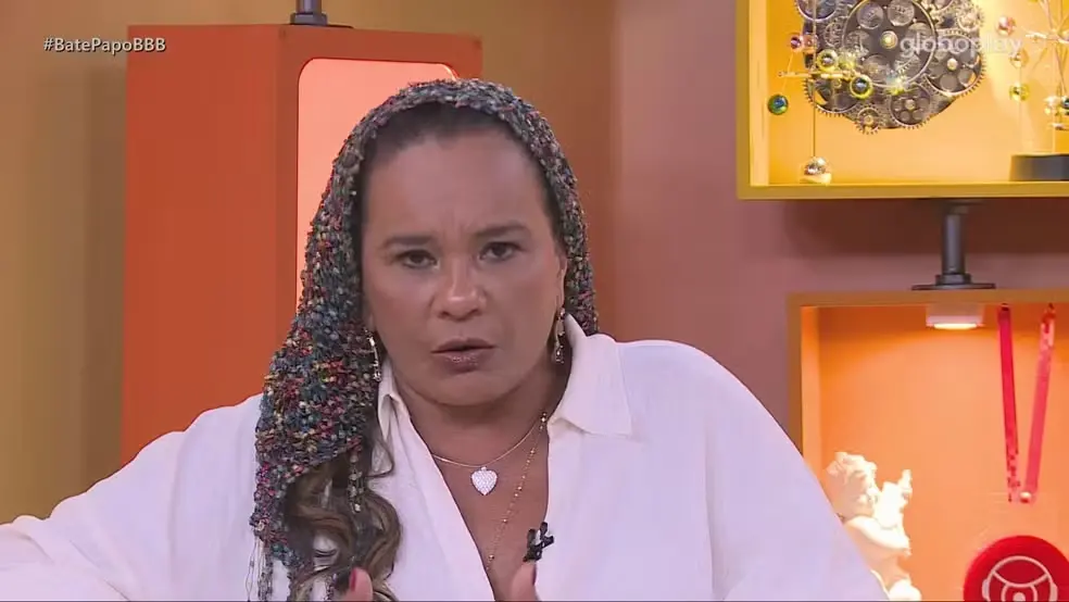 Solange Couto durante o Bate-Papo BBB.