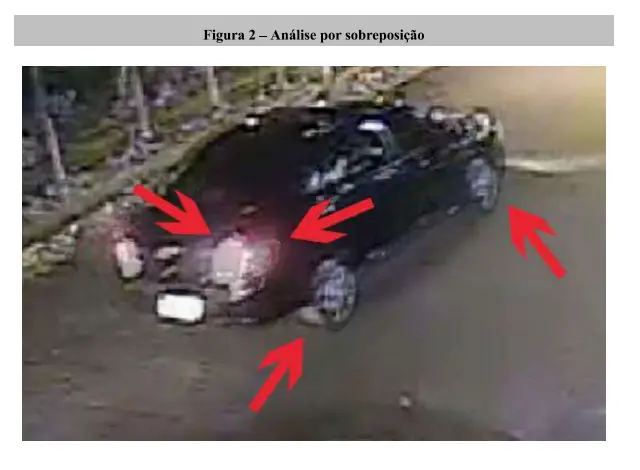carro preto edicao setas imagem chacina curio laudo pericia.