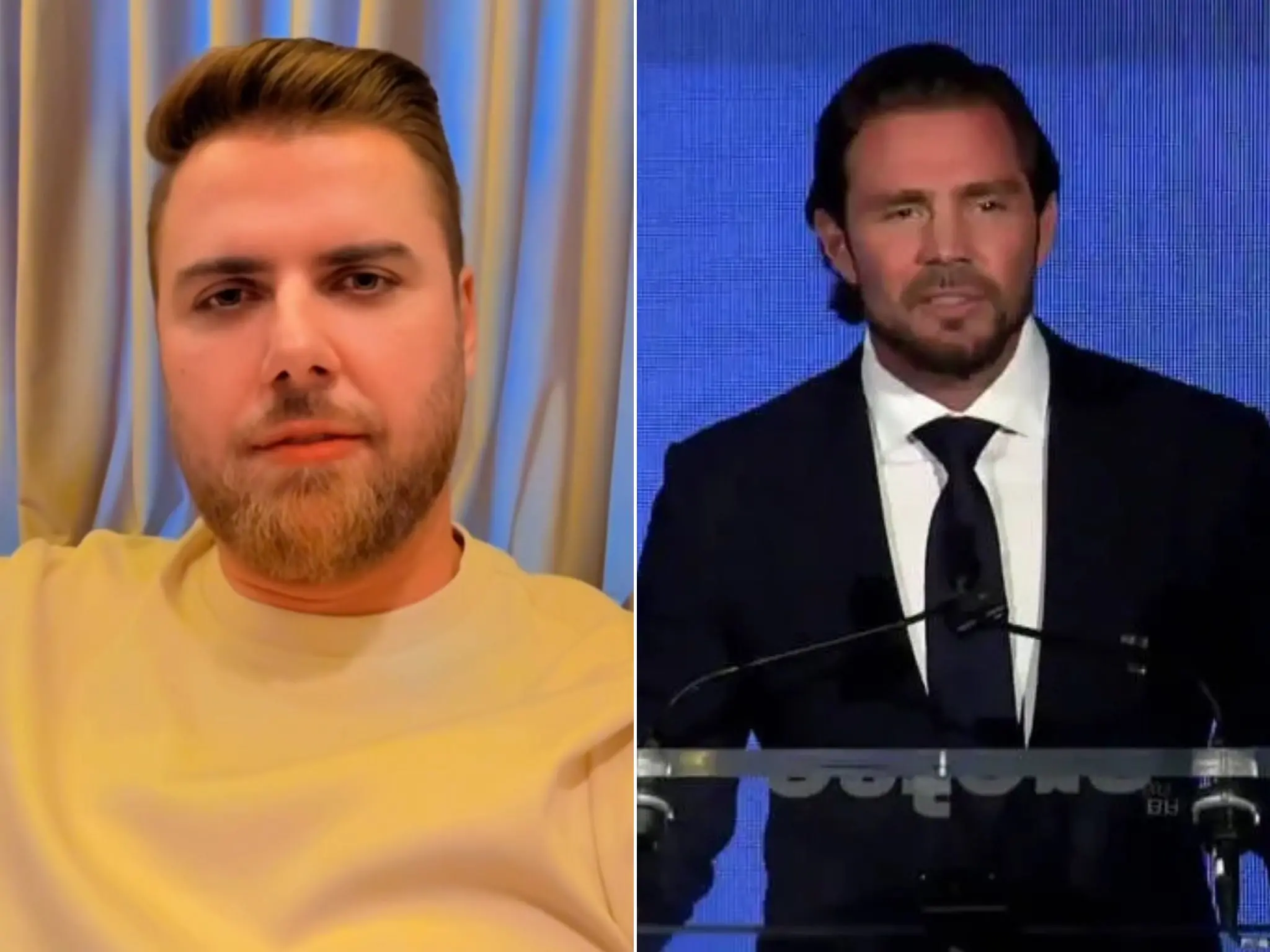 Fotos mostram Zé Neto e Daniel Vorcaro.