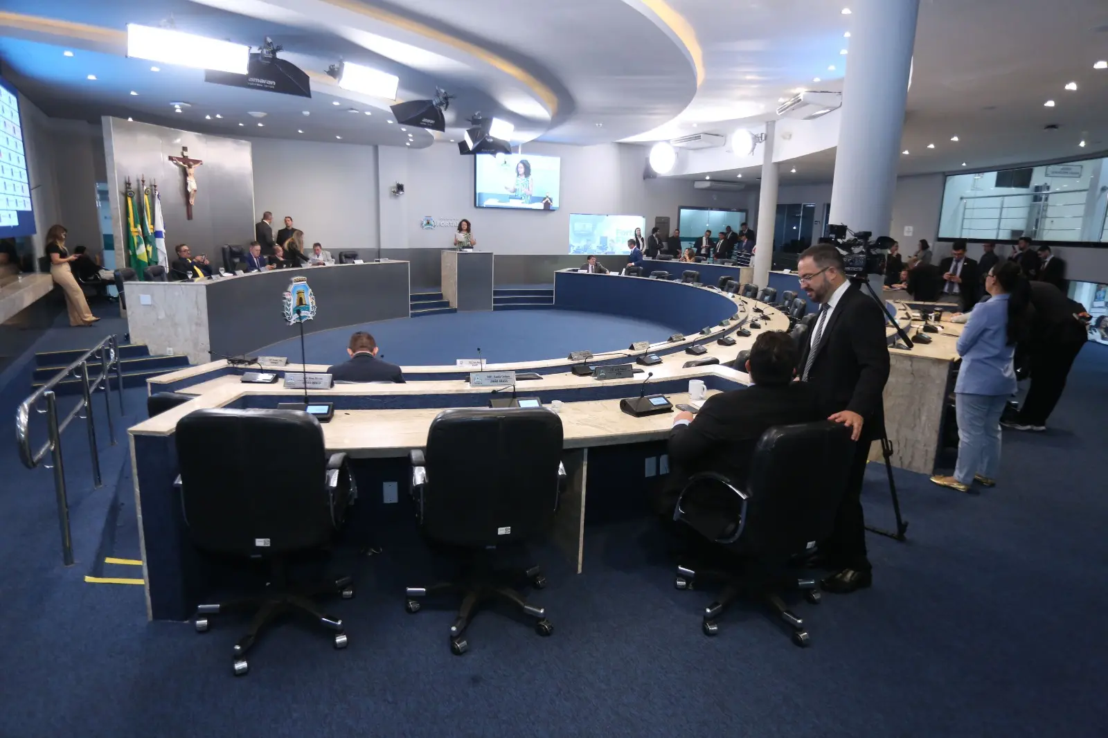 Foto do Plenário da Câmara de Fortaleza.