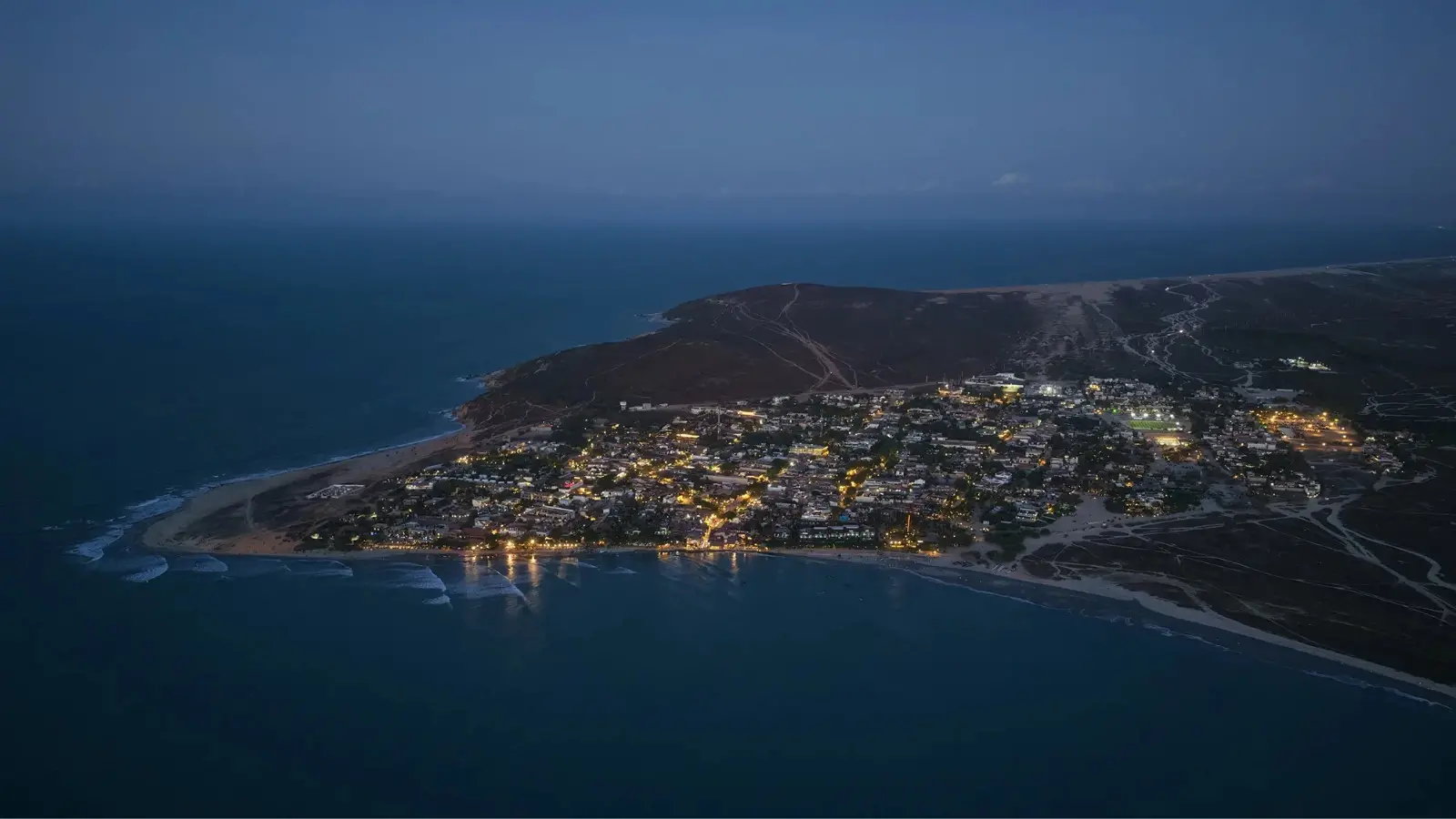 Foto que contém visão da Lagoa do Paraíso em Jericoacoara.