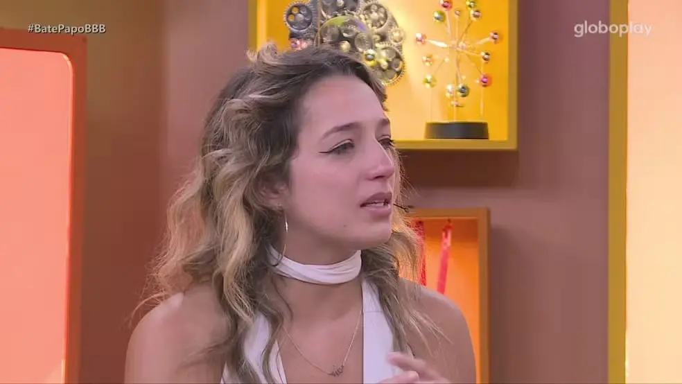 Samira durante bate papo BBB.
