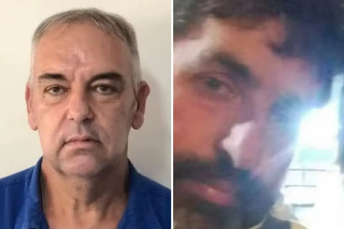 Imagem de Sinésio Omar da Costa Júnior, de 51 anos, preso em flagrante pela morte de José Wilson de Oliveira, de 60 anos.