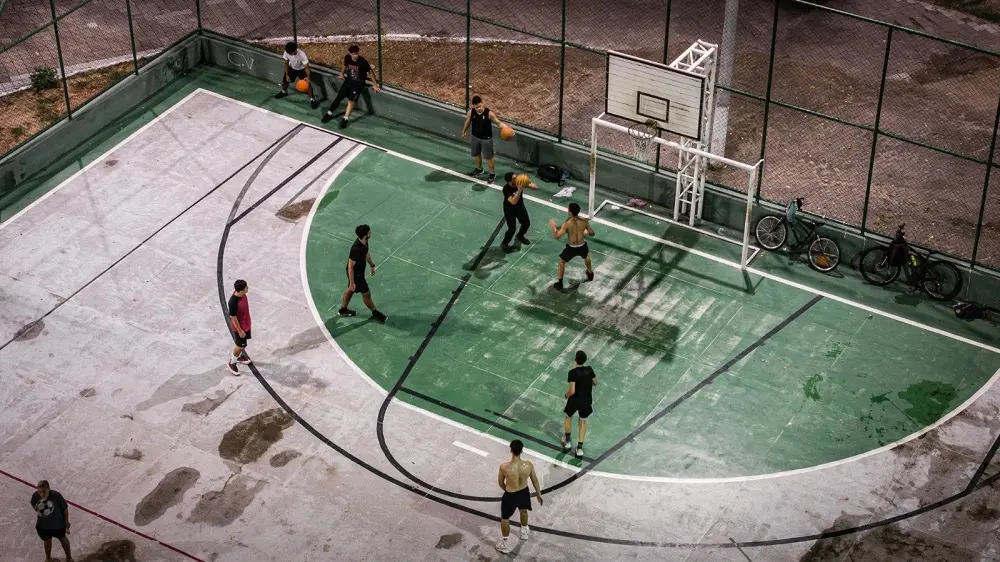 Espaço de lazer na Praça do Polar.