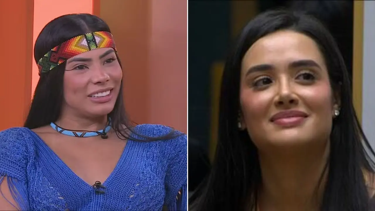 Montagem de fotos de Jordana e Marciele, do BBB 26.