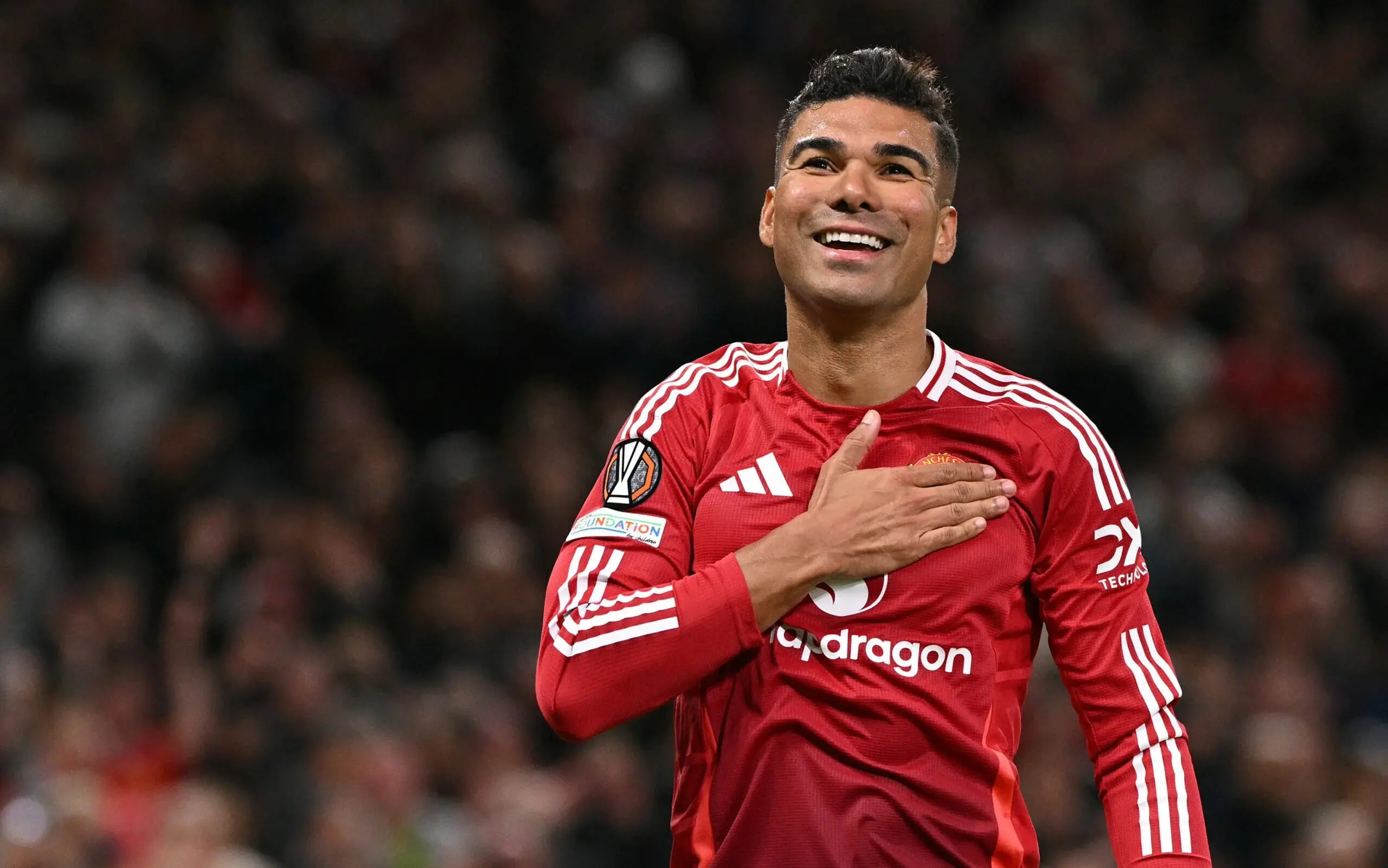 Casemiro em ação pelo Manchester United