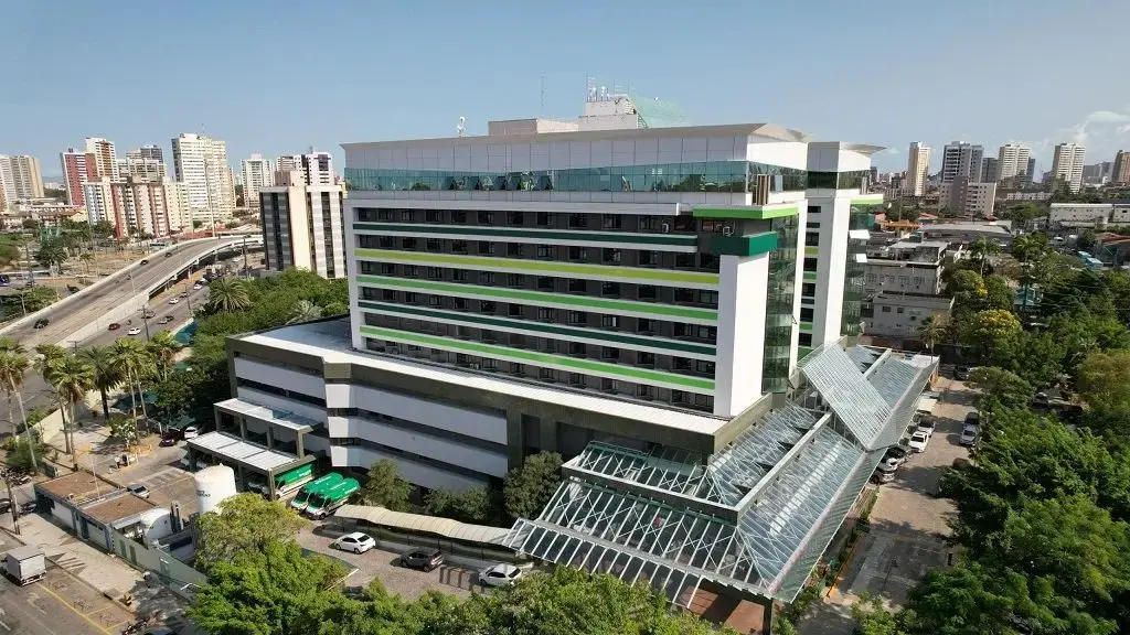 foto aérea do hospital Unimed Fortaleza.