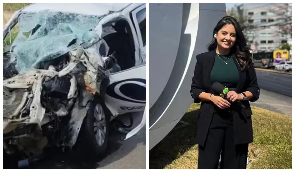 Carro onde Alice Ribeiro estava.