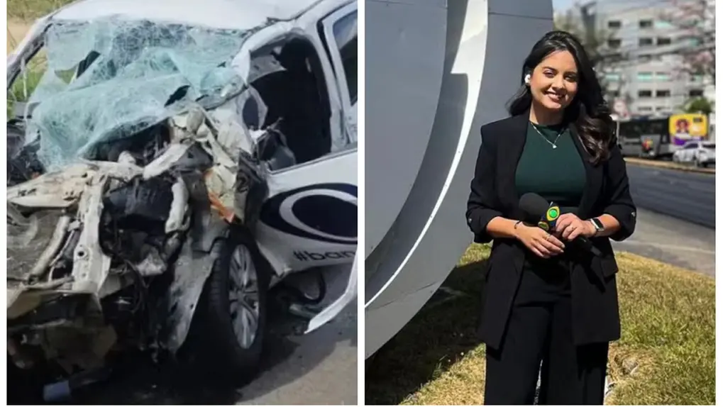 Carro onde Alice Ribeiro estava.