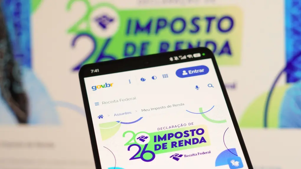 Foto do programa de declaração do Imposto de Renda de Pessoa Física (IRPF).