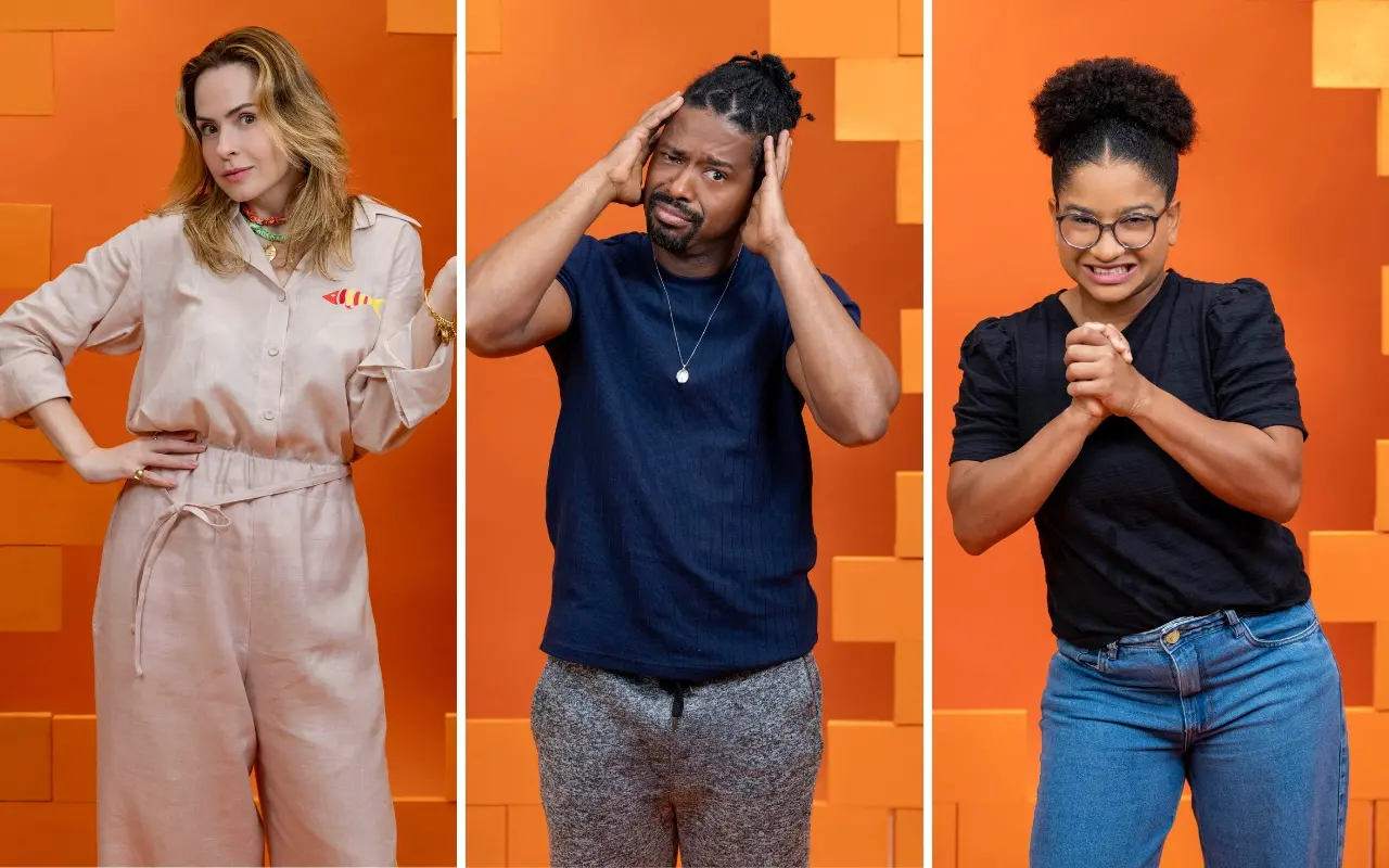 Imagem de Ana Paula, Boneco e Milena, que estão no último paredão do BBB 26.