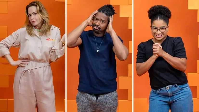 Leandro Boneco, Ana Paula Renault, e Milena.