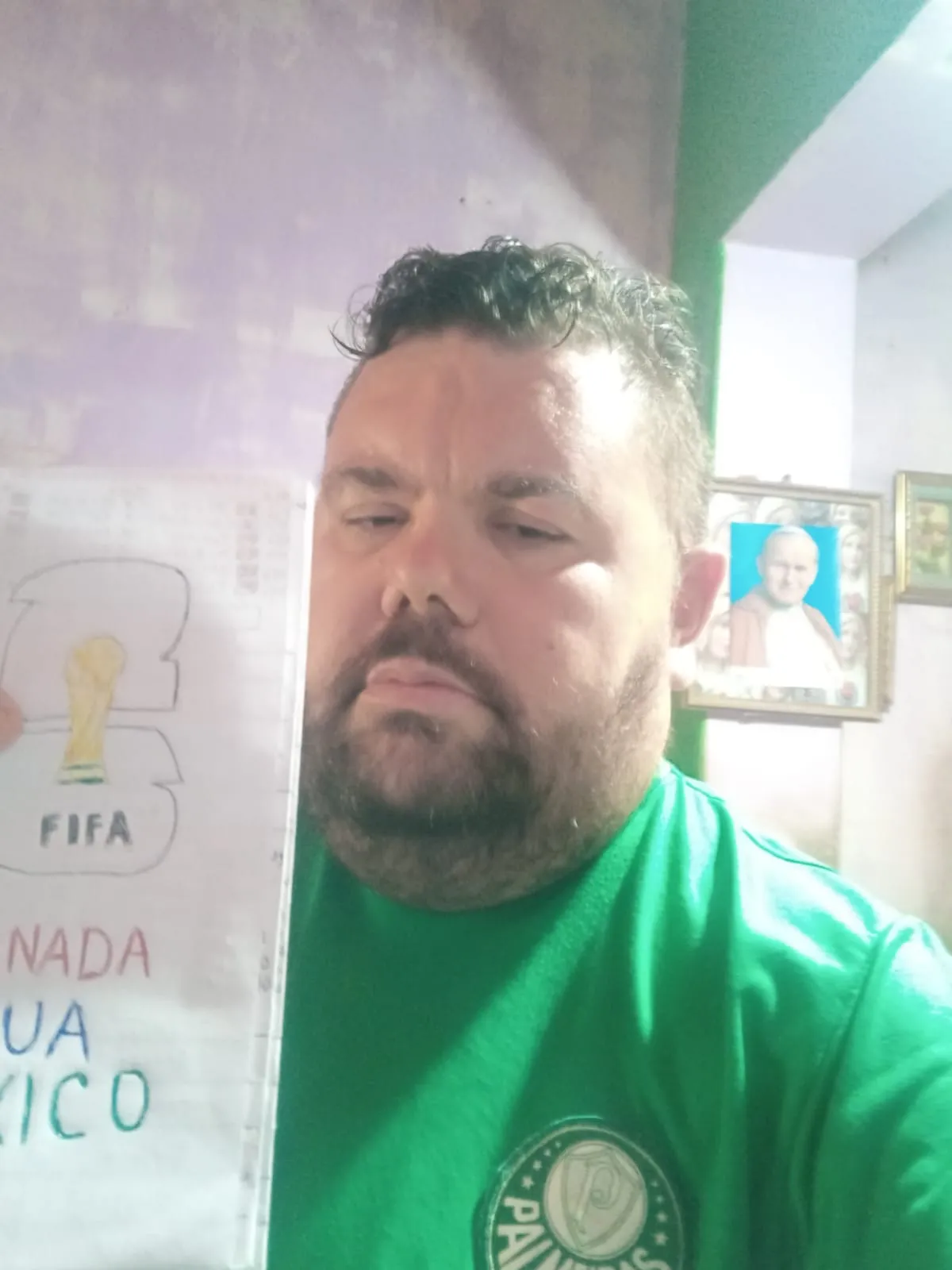 O torcedor cearense,  Ozino, criou sua tabela da Copa 2026