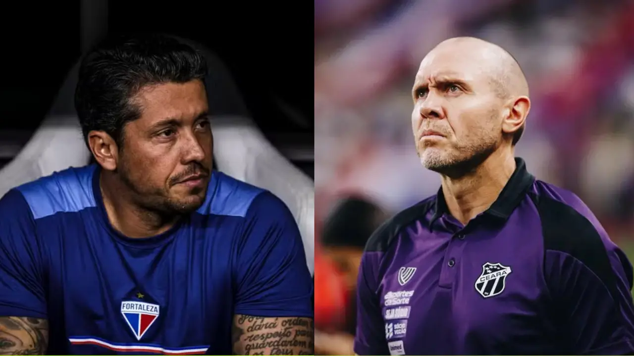 Montagem com fotos de Thiago Carpini e Mozart