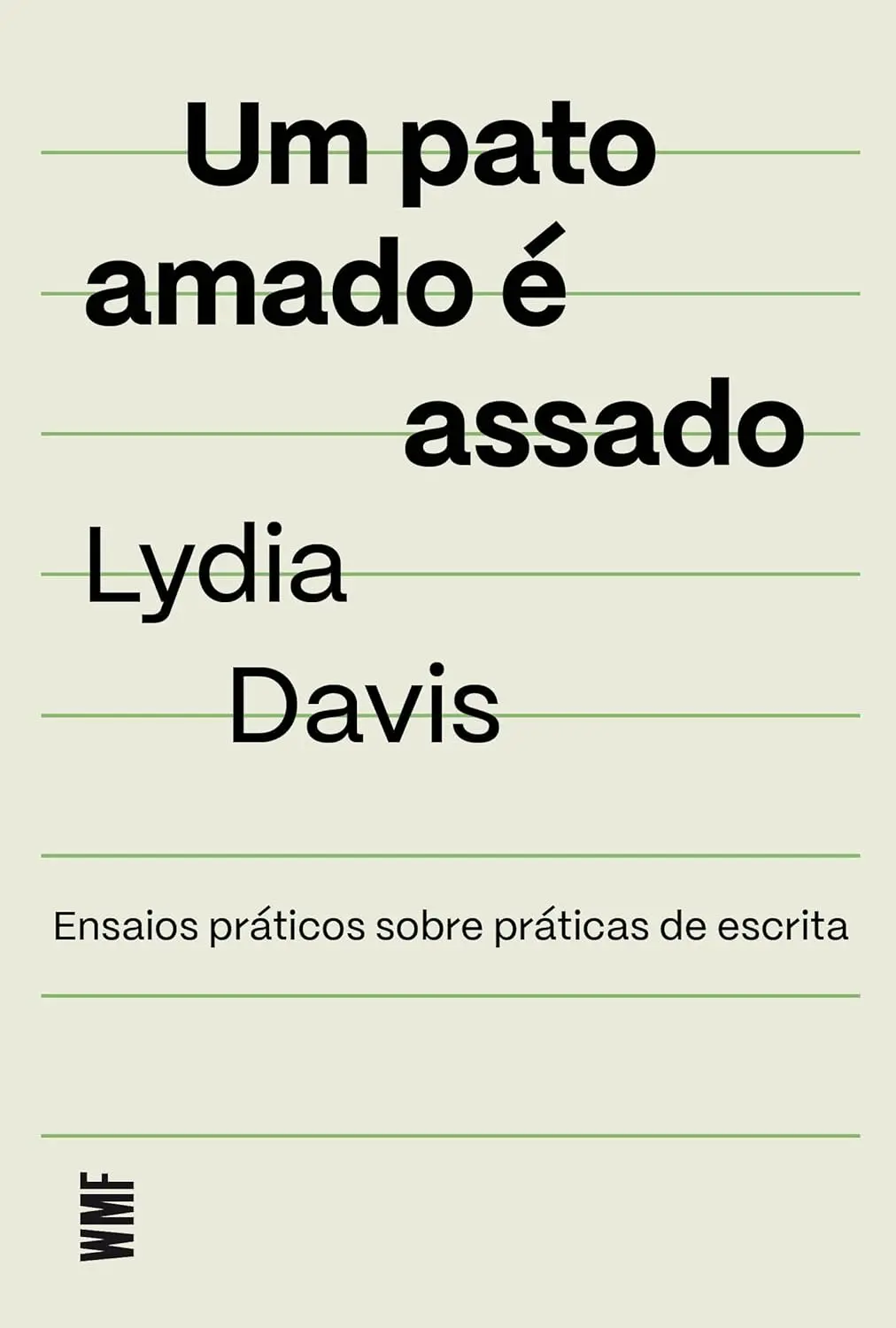 Imagem de capa do livro Um pato amado é assado: Ensaios práticos sobre práticas de escrita, de Lydia Davis.
