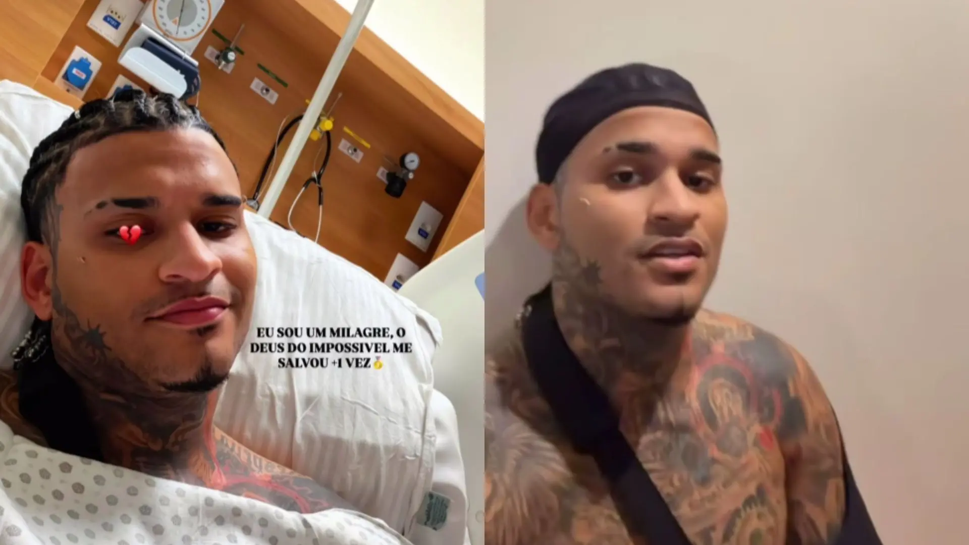 Imagem da notícia Cantor Anderson Neiff passa por cirurgia após ser baleado ao sair de show