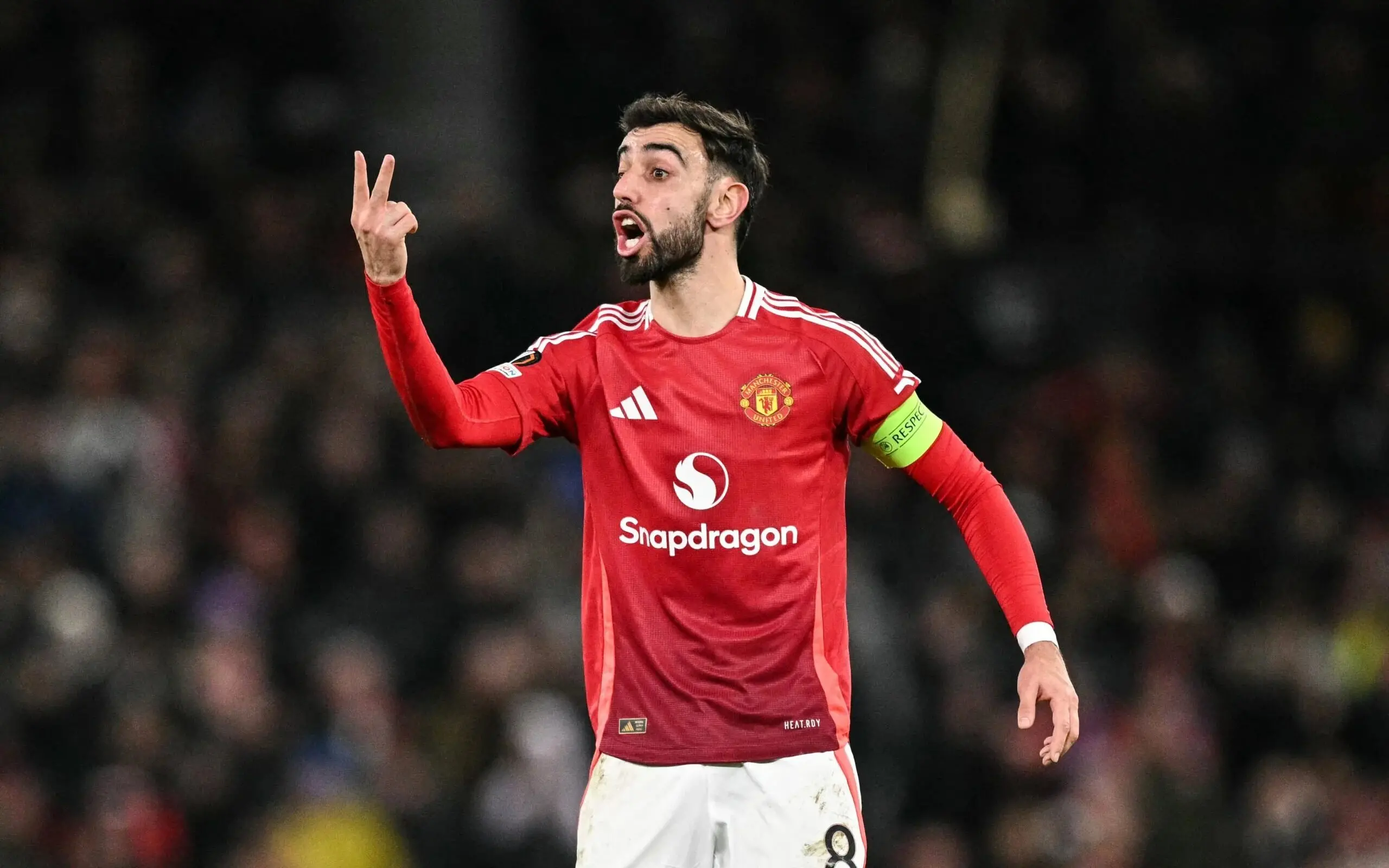 Bruno Fernandes em ação pelo Manchester United