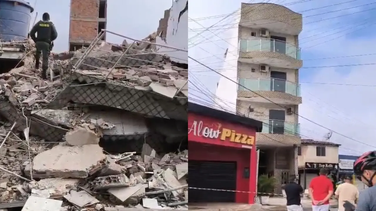 Uma pessoa morreu no desabamento do prédio em Tianguá.