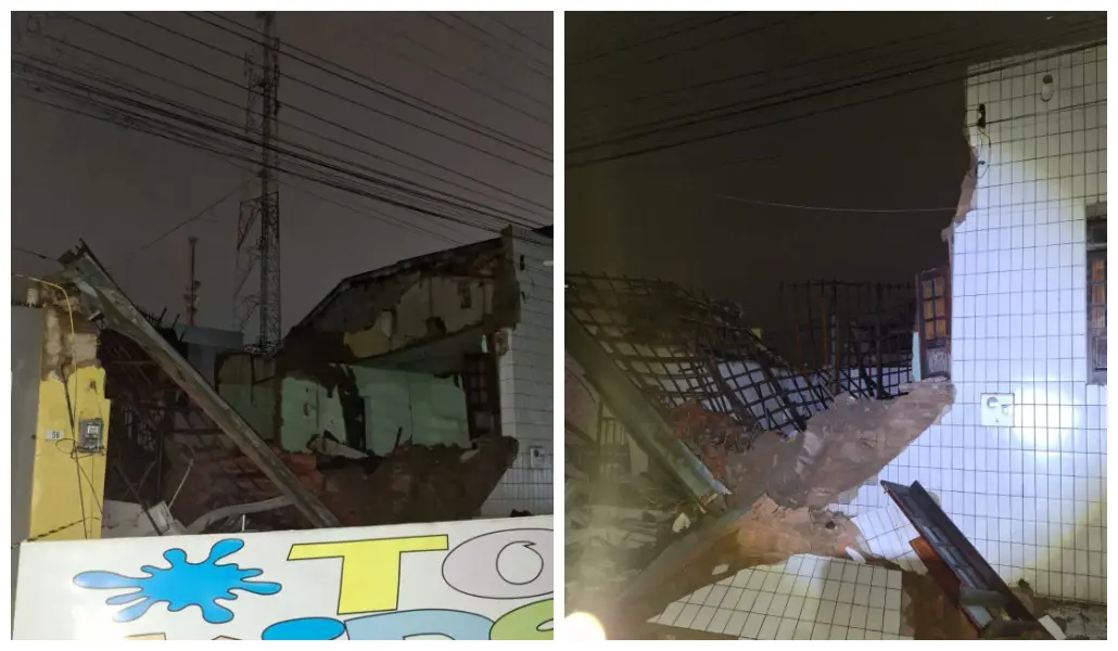 Loja que desabou em Ubajara.