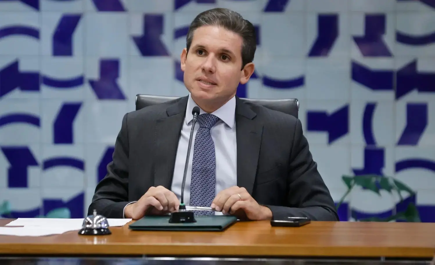 foto do presidente da Câmara dos Deputados, Hugo Motta.