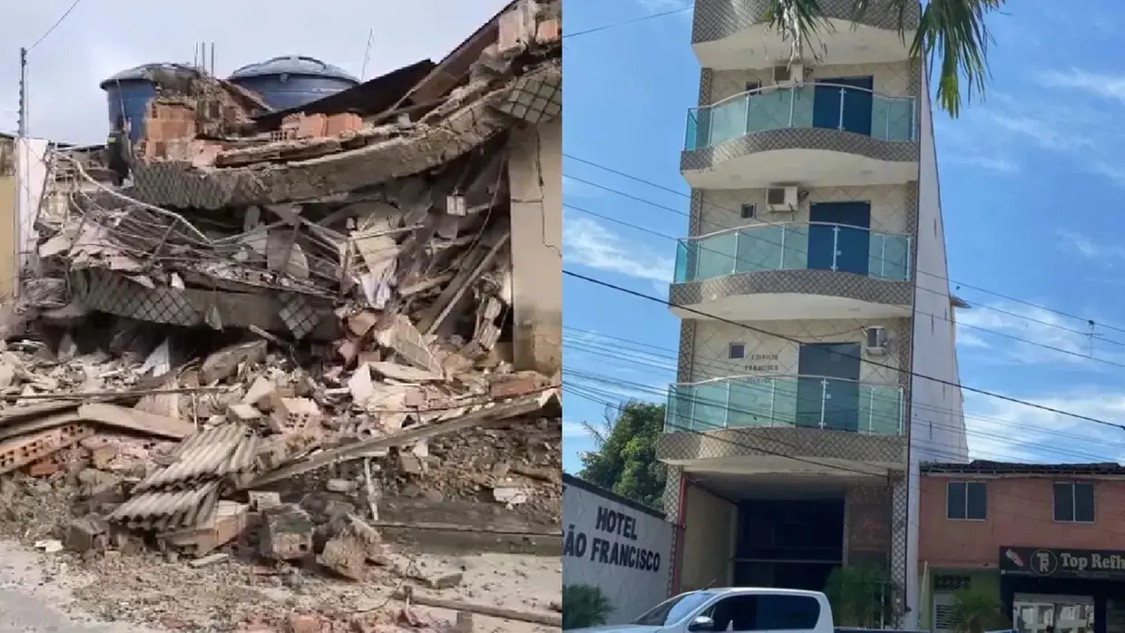 Hotel que desabou em Tianguá.