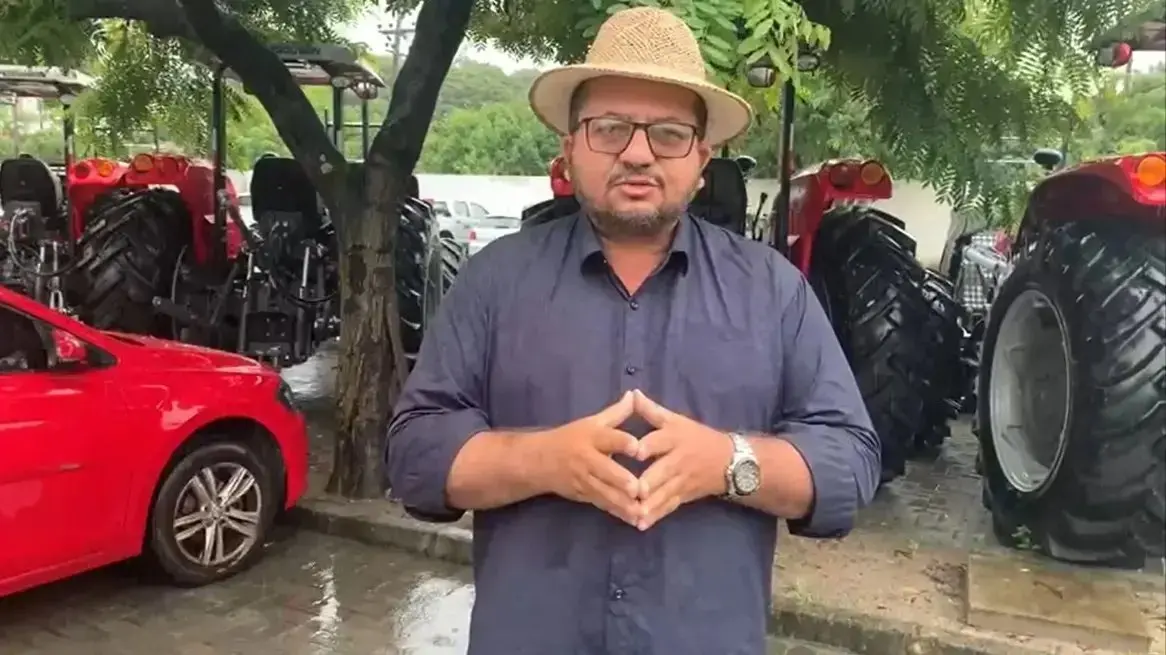 Foto do ex-prefeito de Altaneira condenado a pagar R$148 mil por improbidade.