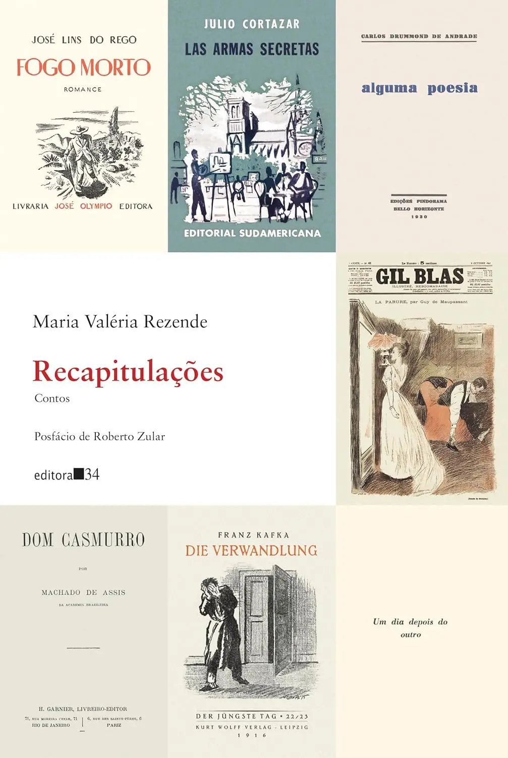 Imagem de capa do livro Recapitulações, de Maria Valéria Rezende, para matéria sobre o Dia da Literatura Brasileira.