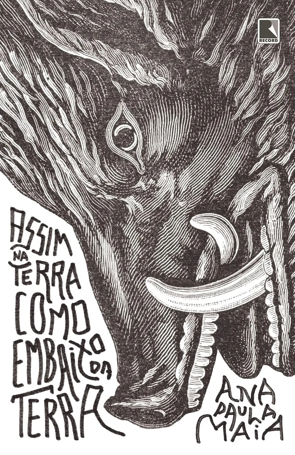 Imagem de capa do livro Assim na terra como abaixo da terra, da Ana Paula Maia, para matéria sobre Dia da Literatura Brasileira.