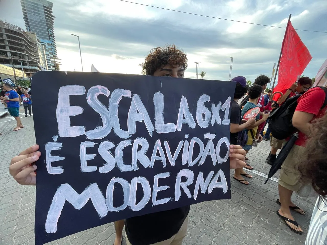 Maioria dos ativistas se manifestou contra a escala 6x1.