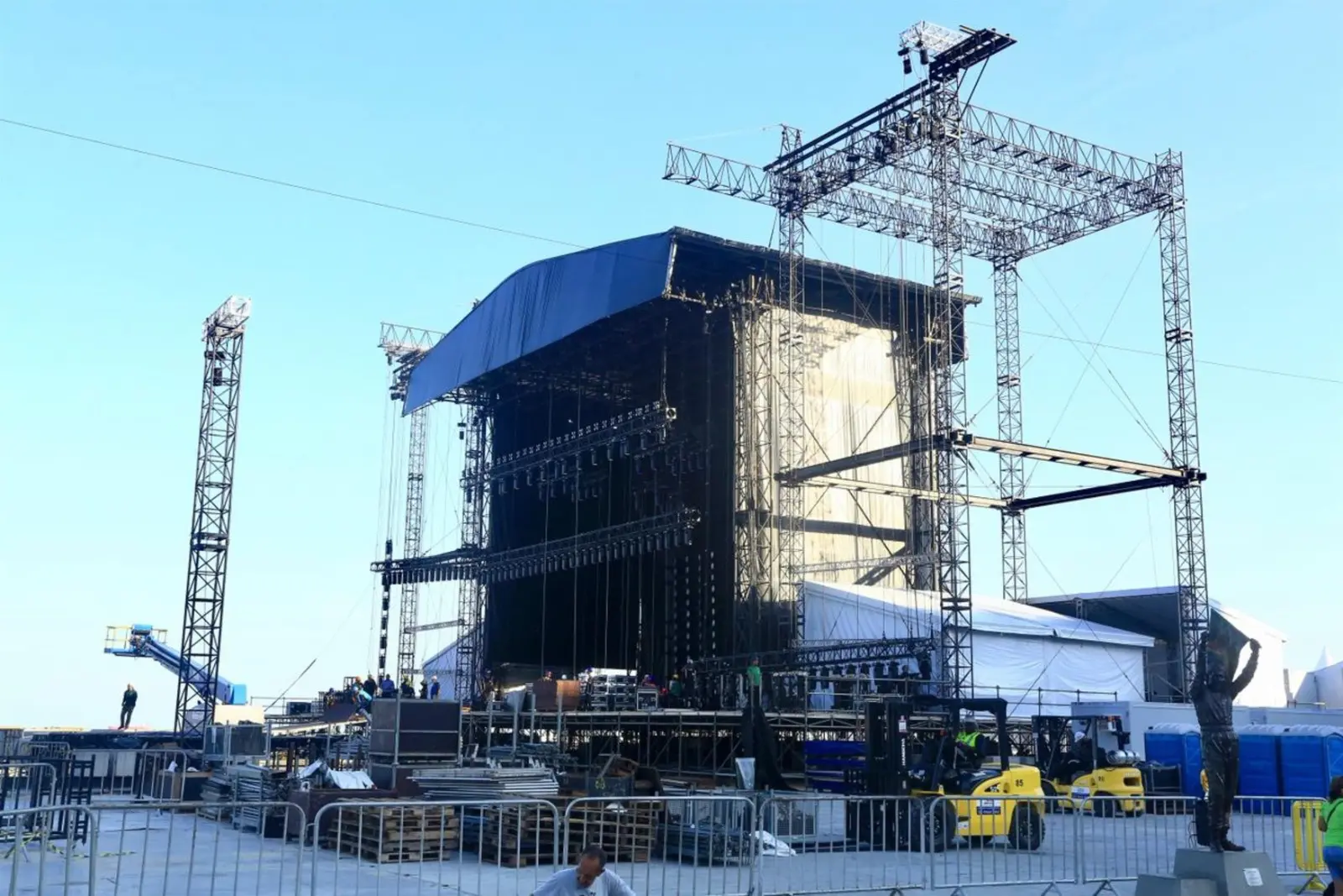 Palco do Show da cantora latina, Shakira.