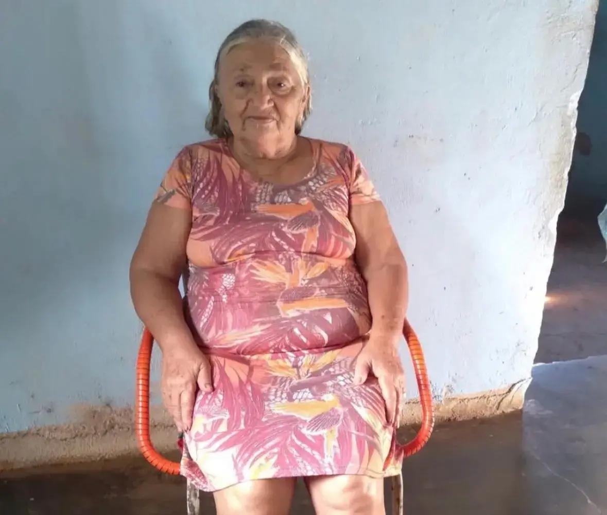 foto de Luzia Firmino da Costa, de 75 anos, que morreu após ser atacada por um enxame de abelhas no município de Ararendá.