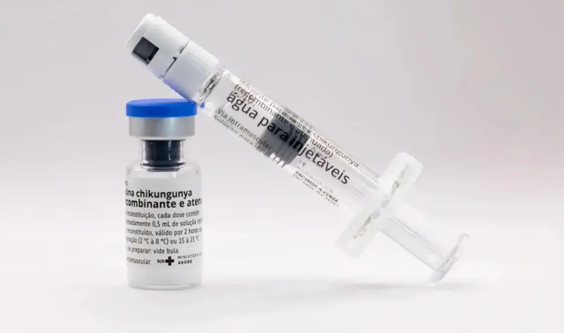Imagem do imunizante, batizado de Butantan-Chik, que será fabricado pelo Instituto Butantan em parceria com a farmacêutica franco-austríaca Valneva.