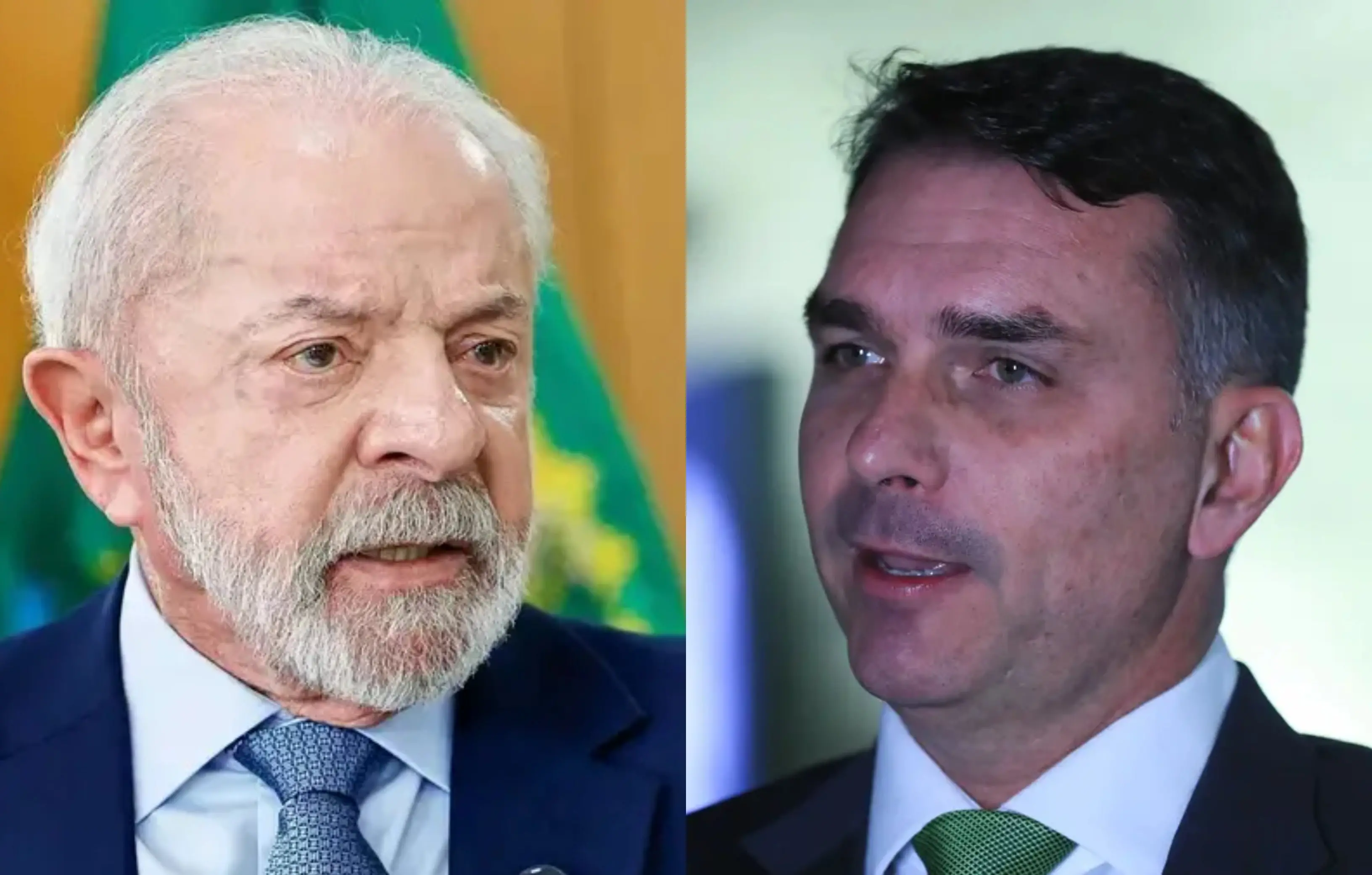 Montagem com dois retratos: à esquerda, homem idoso de barba branca em terno; à direita, homem de meia-idade de terno e gravata verde. Ambos aparecem em close, com expressões sérias.