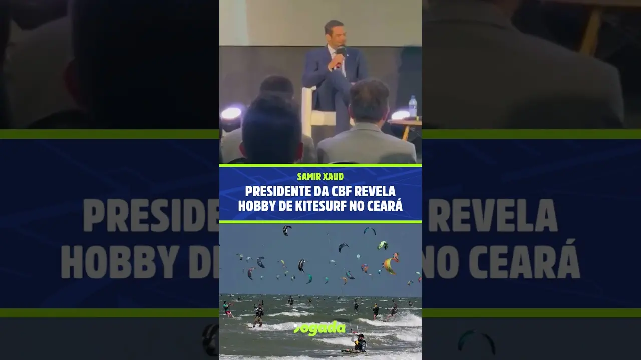 Imagem da notícia Presidente da CBF revela apartamento no Ceará e prática de kitesurf: 'vinha velejar aqui'
