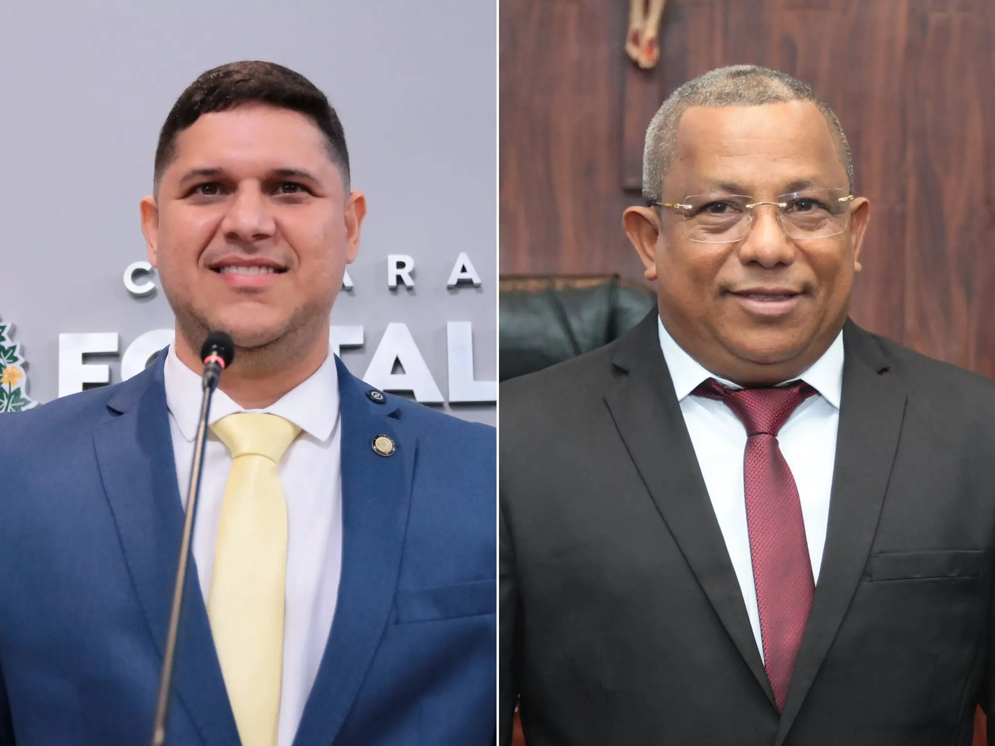 Fotos de Nilo Dantas e Luiz Paupina na Câmara Municipal de Fortaleza (CMFor).