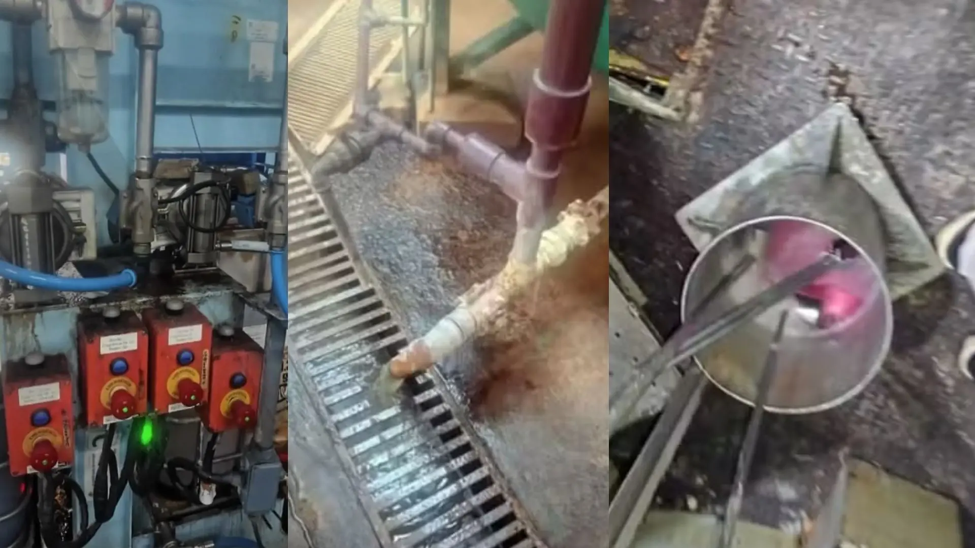 Imagem de instalação e manutenção de sistemas hidráulicos industriais, mostrando válvulas, tubulações e equipamentos de controle em um ambiente de engenharia.