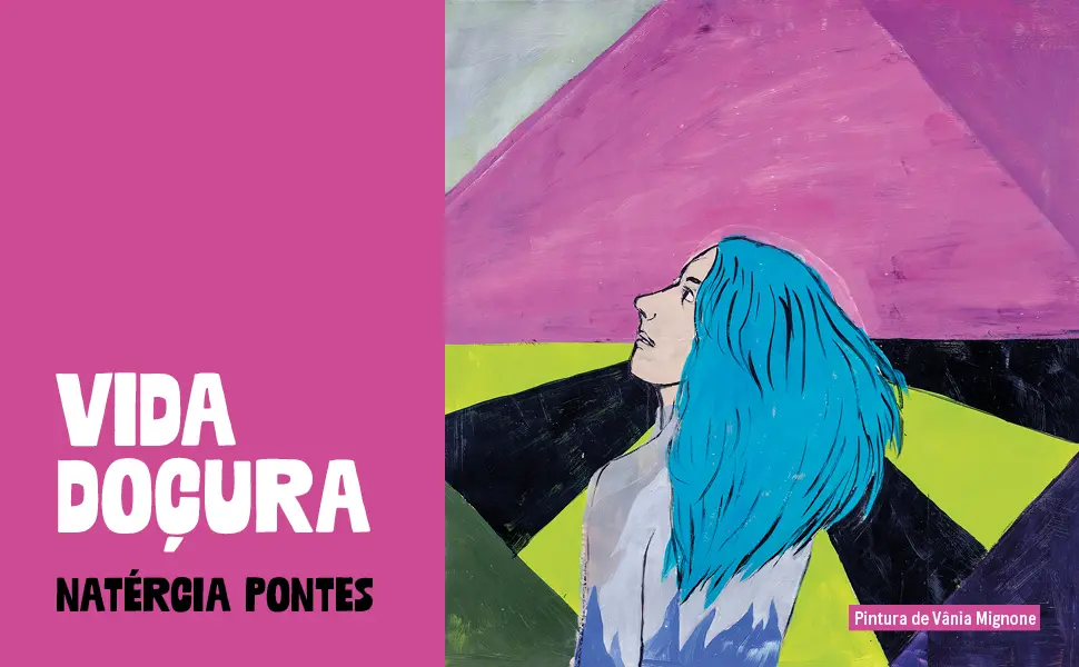 Imagem de capa do livro Vida doçura, para matéria sobre Natércia Pontes e literatura.