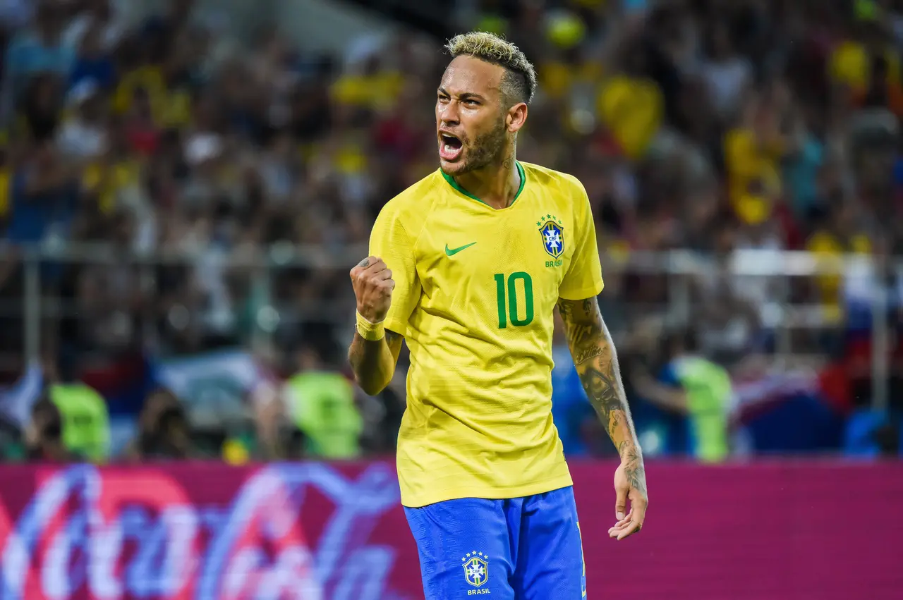 Neymar em ação pela Seleção Brasileira