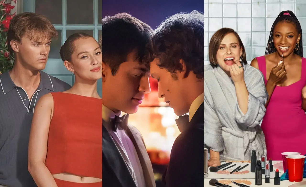 Imagem de divulgação de séries como O Verão que Mudou Minha Vida, Rivalidade Ardente e A Vida Sexual das Universitárias, para matéria sobre séries para maratonar depois de Off Campus.