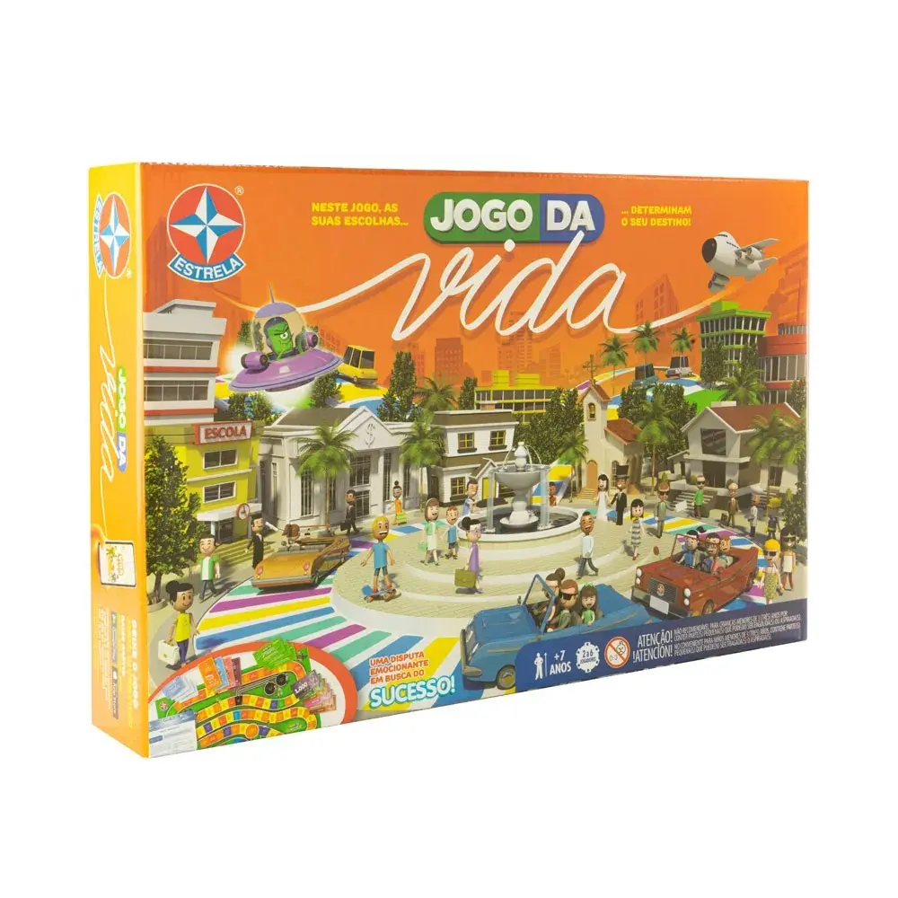 A caixa do jogo de tabuleiro 