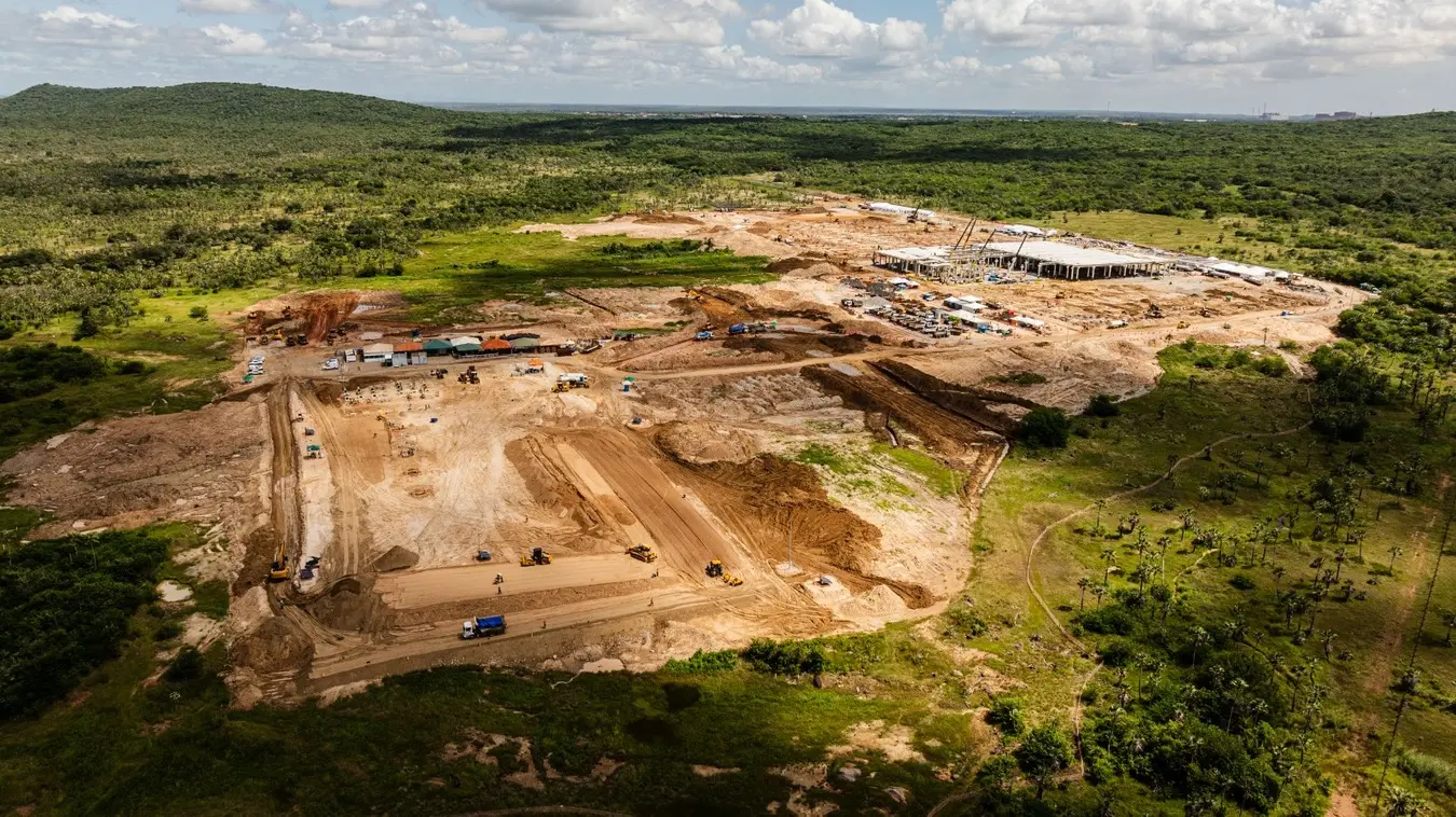 Foto que contém vista aérea do Data Center Pecém.