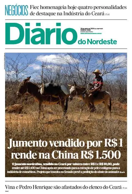 Capa da edição do dia