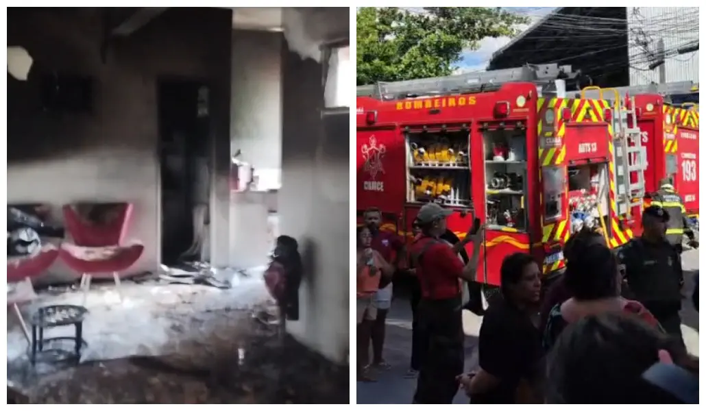 Imagem da notícia Homem é preso após atear fogo em apartamento com companheira dentro em Fortaleza