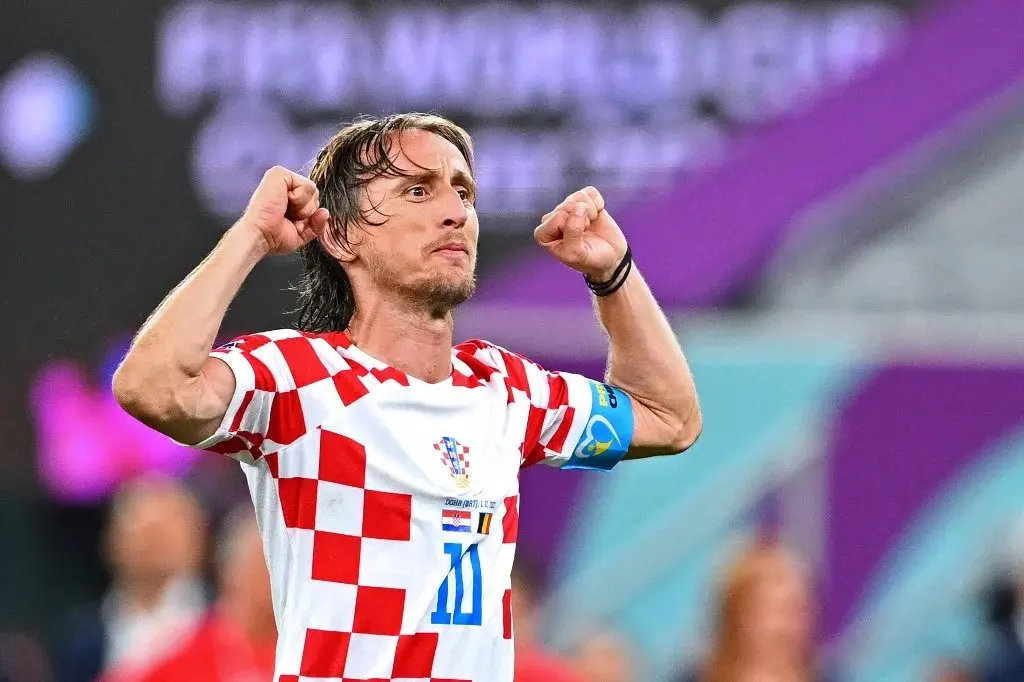 Modric em ação pela seleção da Croácia