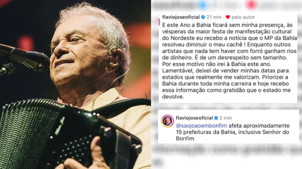 Flávio José ainda pontuou que artistas de outros gêneros seguem ser afetados pelas medidas.