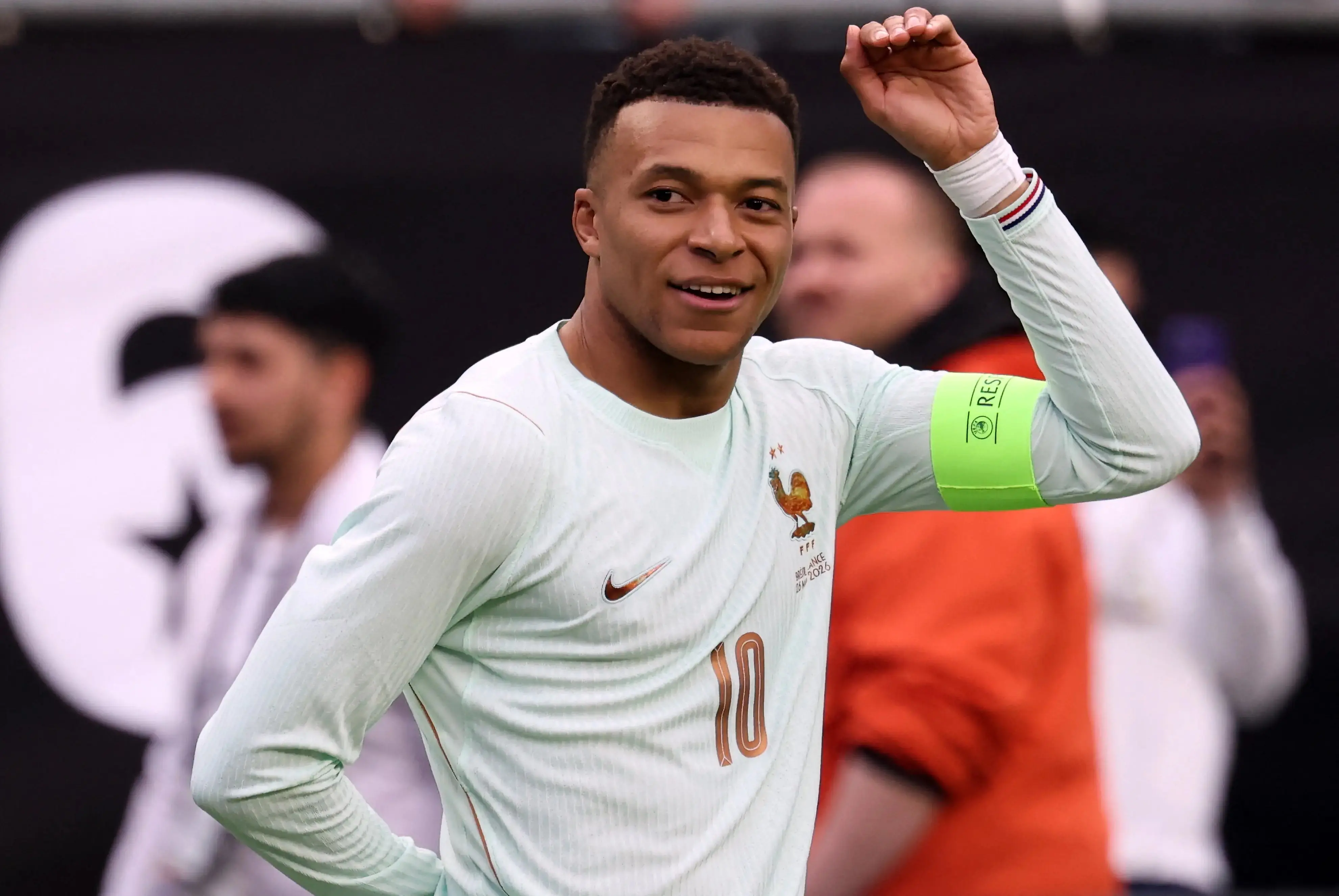 Mbappé em ação pela seleção da França
