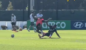 Imagem de um carrinho de Casemiro em Endrick
