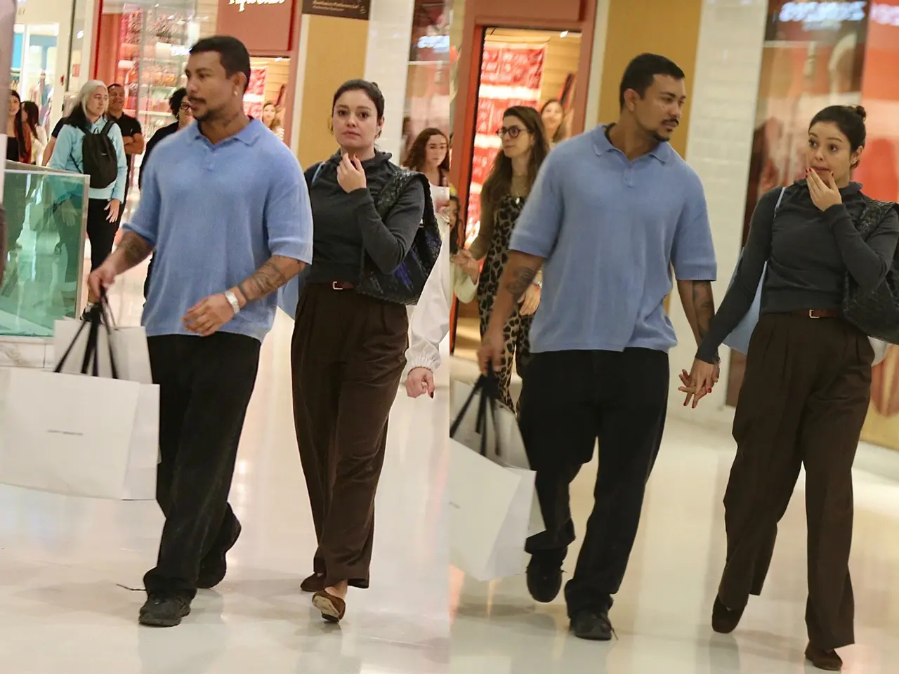 Imagem da notícia Sophie Charlotte e Xamã são flagrados juntos em shopping após boatos de reconciliação 